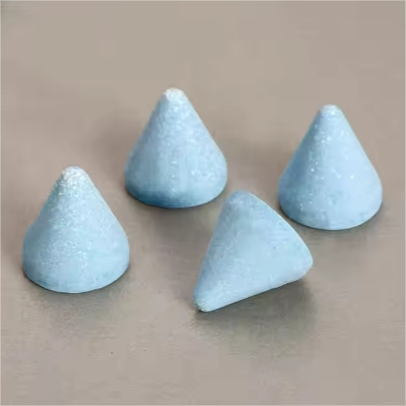 Abrasivos desbarbadores de pl&aacute;stico